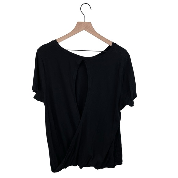 Torrid Performance Cotton Open Back Short Sleeve Active Tee Black Moon Size 1X - Picture 4 of 8
